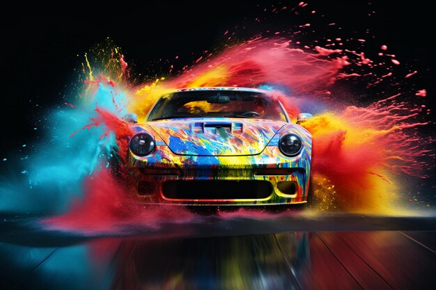 Capture the excitement and energy of a car with a fast shutter speed