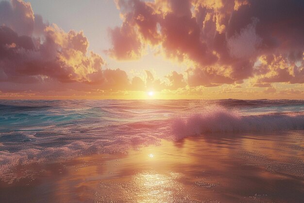 Capture the happiness of a beach sunrise meditatio