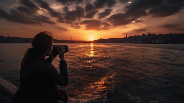 Capture Stunning Sunset Glacier In Kadikoy With Canon Eos R6 Camera