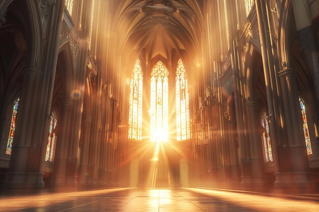 Capture the sun behind a grand cathedral