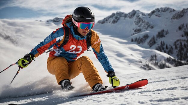 Capture the thrill of speed and precision with your race skis Share a photo of yourself conquering