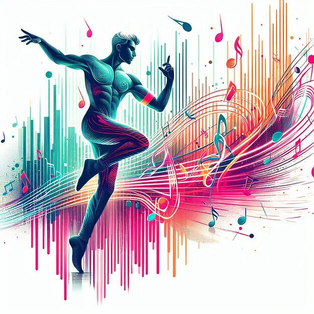 Photo capturing the beat and flow of dance in every logo design