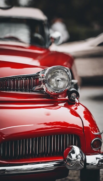 Capturing Classic Elegance A Detailed Look Inside a Restored Vintage Automobile