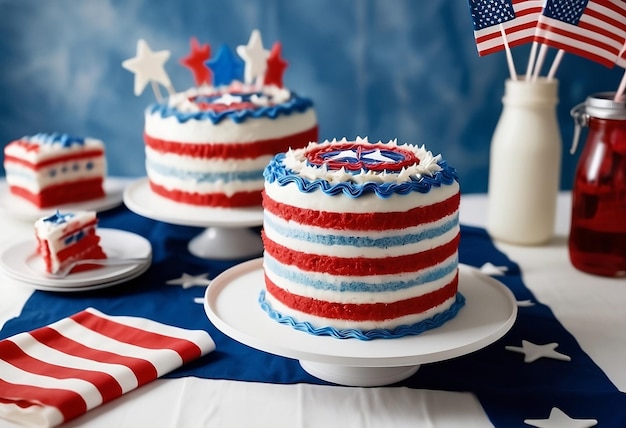 Capturing the Detail of a Patriotic Cake