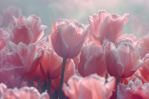 Capturing the Essence of Rose Tulips