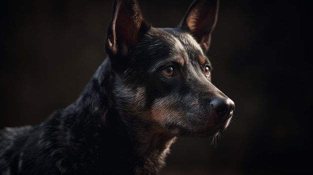 Capturing The Kelpie Breed A Full Body Shot With Photorealistic