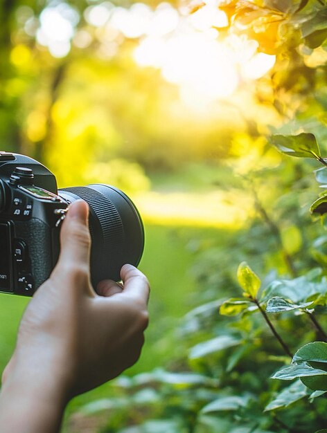 Photo capturing nature photography in a lush green environment