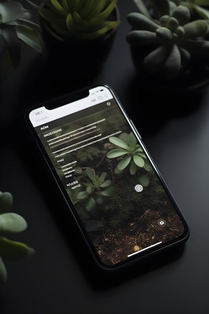 Capturing Nature's Beauty Mobile Photography with Plant Identification App on Display