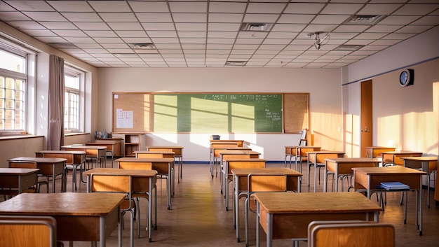 Capturing Serenity Exploring an Empty JapaneseStyle Classroom