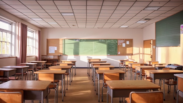 Capturing Serenity Exploring an Empty JapaneseStyle Classroom