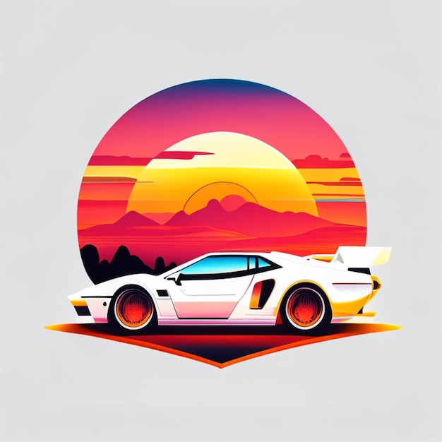 Car artwork illustration design