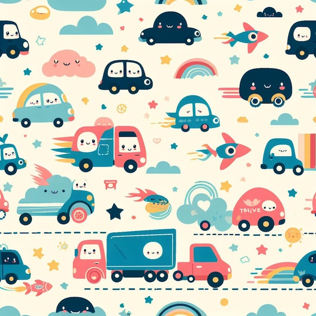 Car background desktop wallpaper cute vector