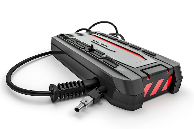 Car Battery Charger Isolated In Transparent Background