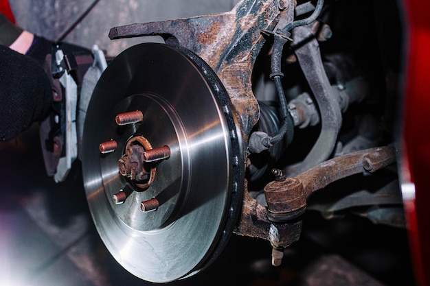 car braking system brake disc installation