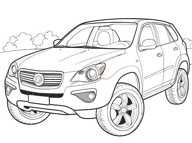 Car Coloring Pages For Kids