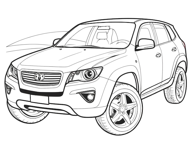 Car Coloring Pages For Kids