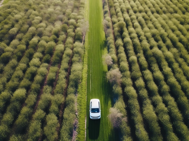 A car on a country road