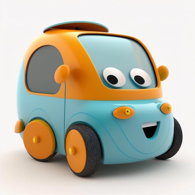 Car kids toy isolated on wihte background