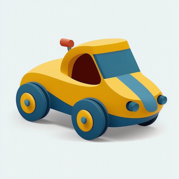 Car kids toy isolated on wihte background