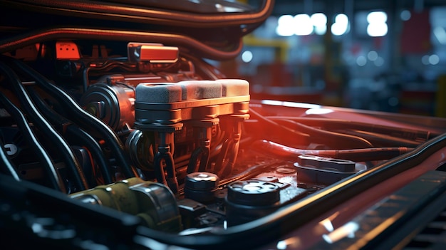 Car Maintenance and Oil Change Concept