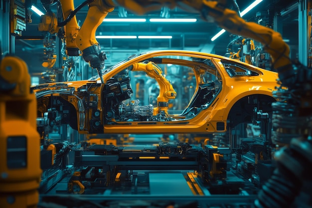 Photo car manufacturing with robotics