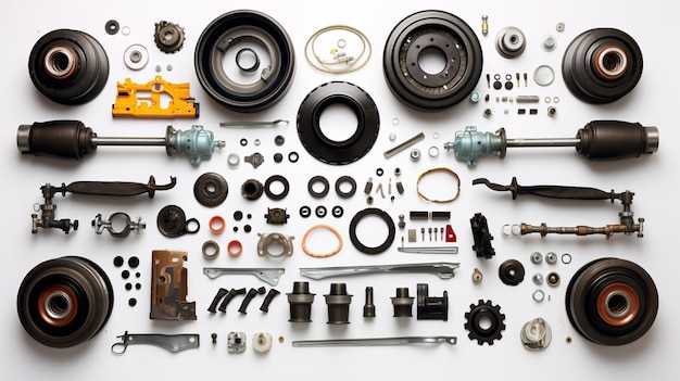 Photo car parts and parts of car engine