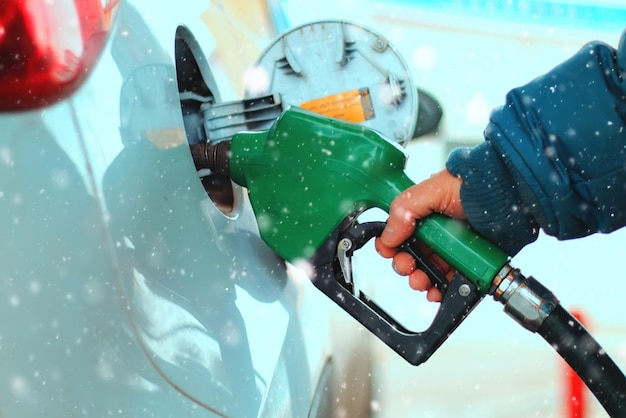 Car refueling of gasoline