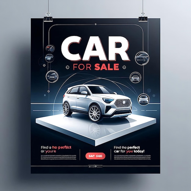 Car rental promotional social media post and Instagram banner template design