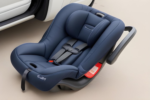 a car seat with the word quot car quot on it