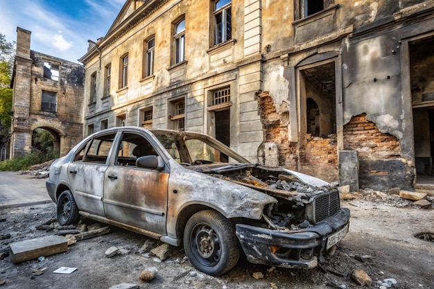 Photo a car that has the word quot fire quot on the side of it