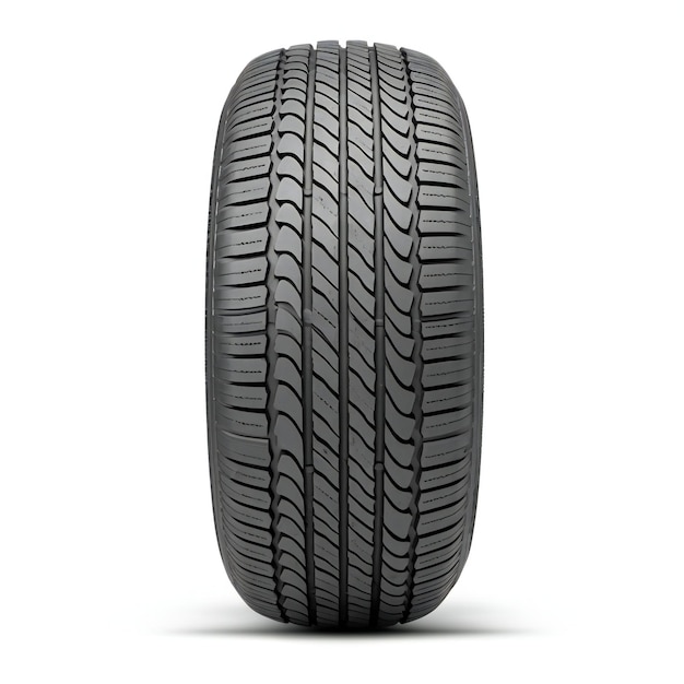 Car tire isolated on white background