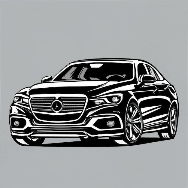 Photo car vector image for t shirt design