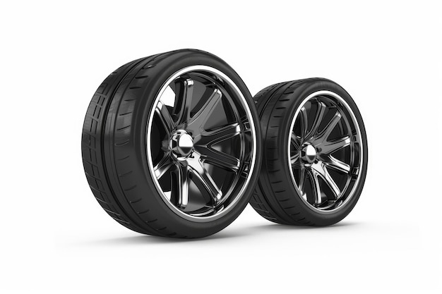 Car wheels icon tire silhouettes rim symbol auto wheels sign car tyre pictograms automobile service logo