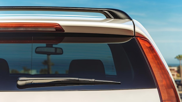 Car window mockup Car rear window