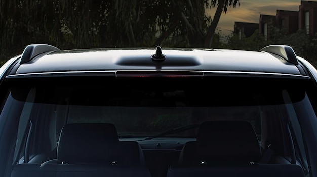 Car window mockup Car rear window