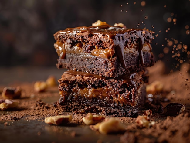 Caramel Brownie Rich and Gooey