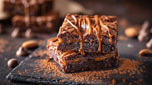 Caramel Brownie Rich and Gooey