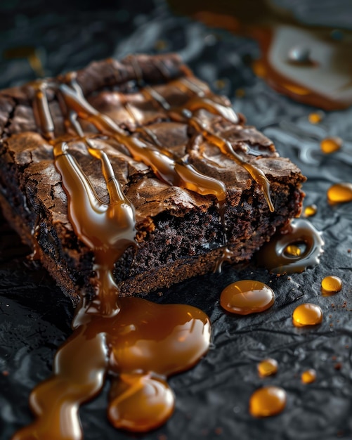 Caramel Brownie Rich and Gooey