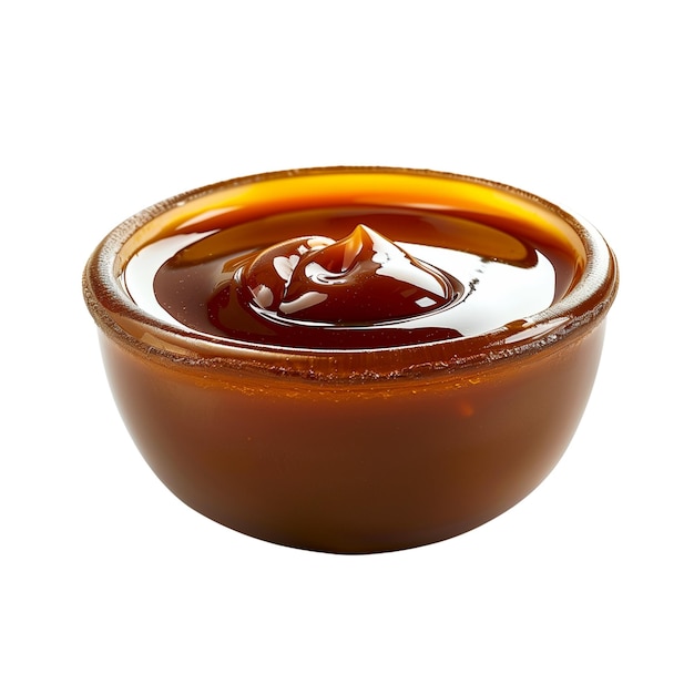 Caramel sauce isolated