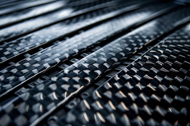 Photo carbon fiber composite material creating a reflective abstract background