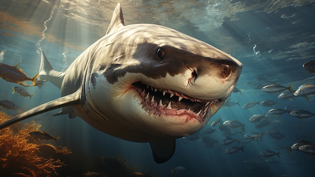 carcharocles megalodon HD 8K wallpaper Stock Photographic Image