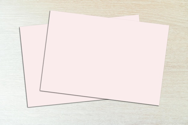 Card Mockup Blank Card Picture Empty White Card Picture