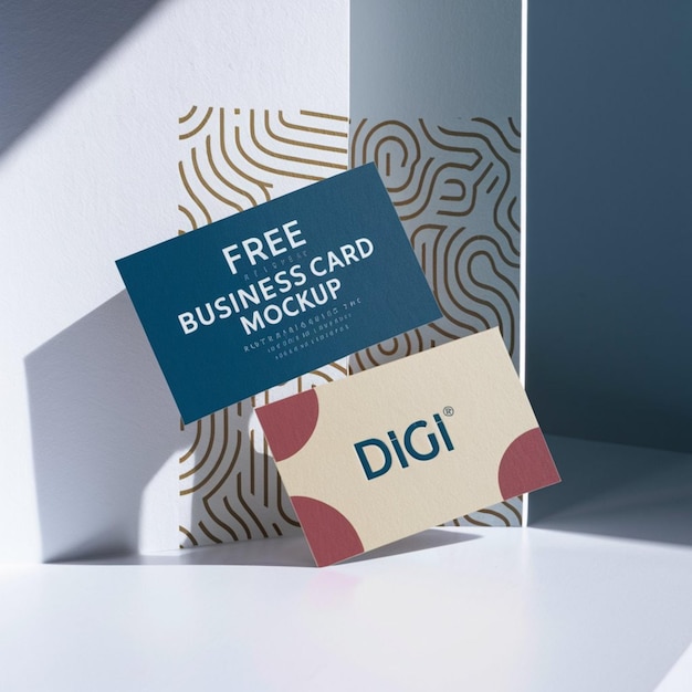 a card that says free business card on it