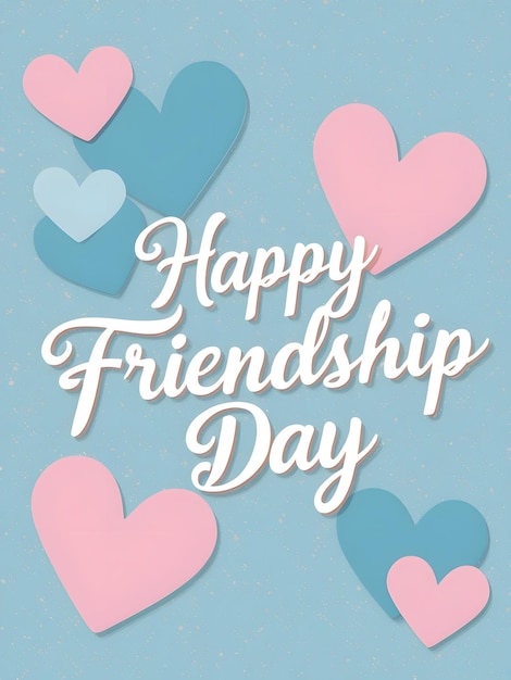 a card with a card that says happy friendship day