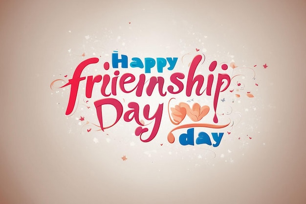 a card with a happy friendship day written by friends