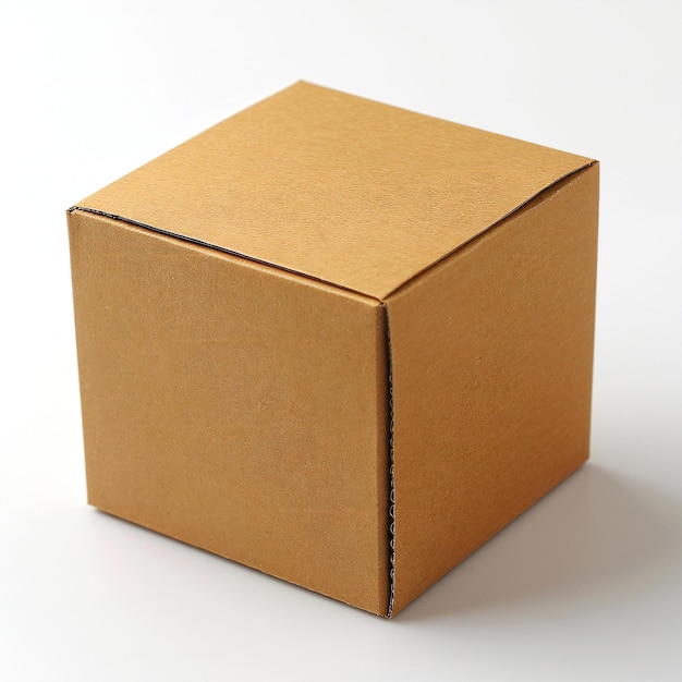 Cardboard box isolated on white background