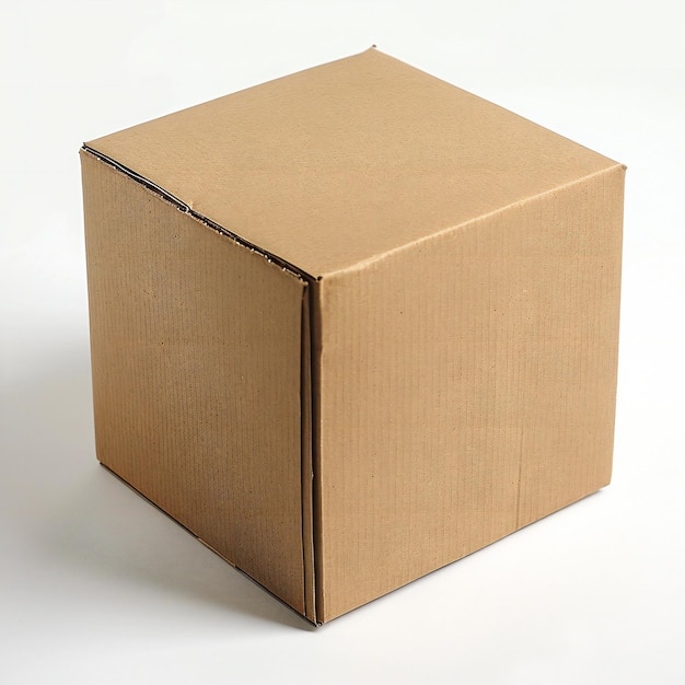 Cardboard box isolated on white background