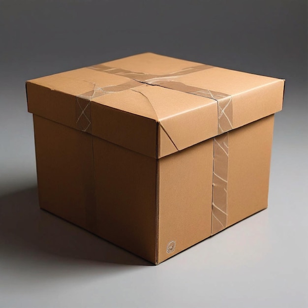 cardboard boxes isolated