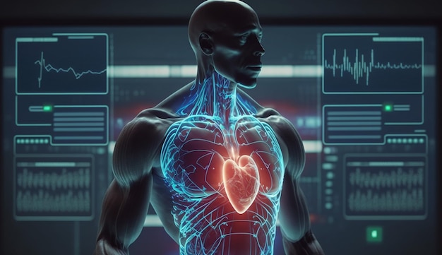 Cardiologist diagnosis patient heart testing resultGenerative AI