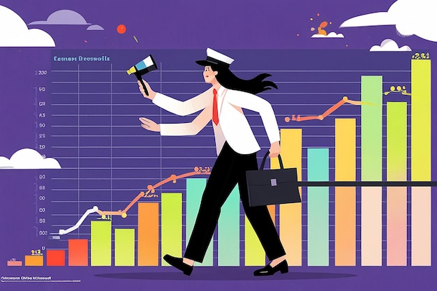 Career Growth Flat Illustration